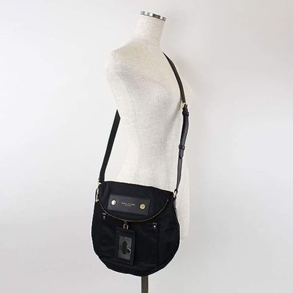 Marc Jacobs Preppy Natasha Nylon Large Crossbody Bag - Rock Grey - Picture 5 of 6